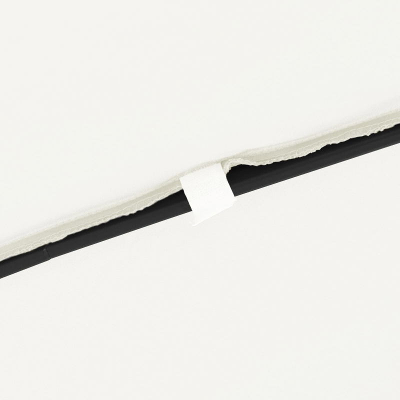 vidaXL Dārza parasols Smilšu 295 x 295 x 245 cm Poliesters un tērauds