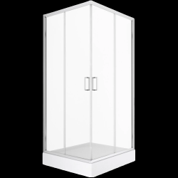 Duškabīne 3D PRIVIA 800x800mm, kantains paliktnis, sifons