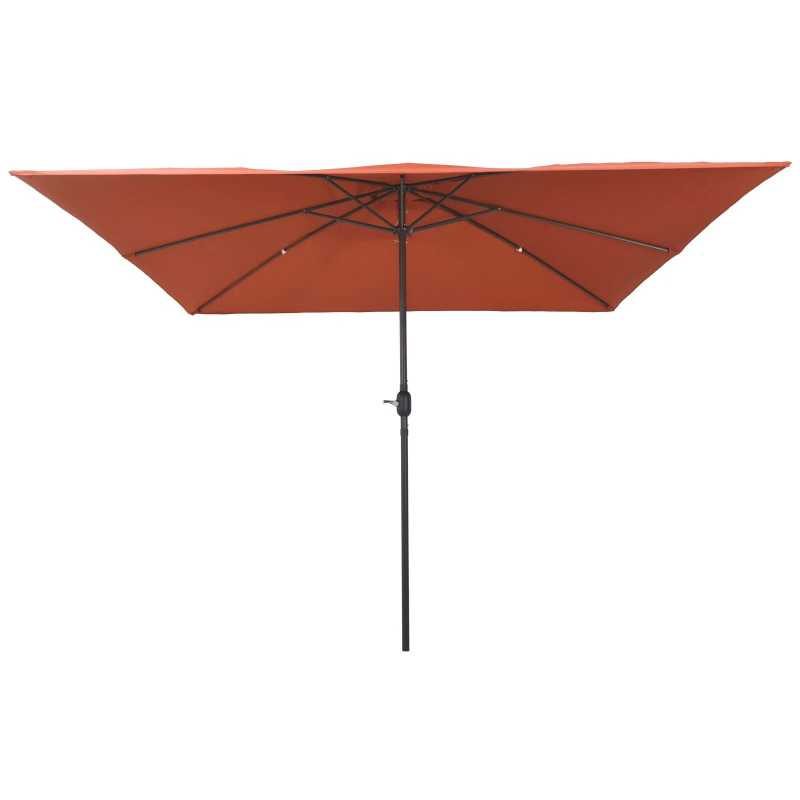 vidaXL Dārza parasols Sarkanbrūns 295 x 295 x 245 cm