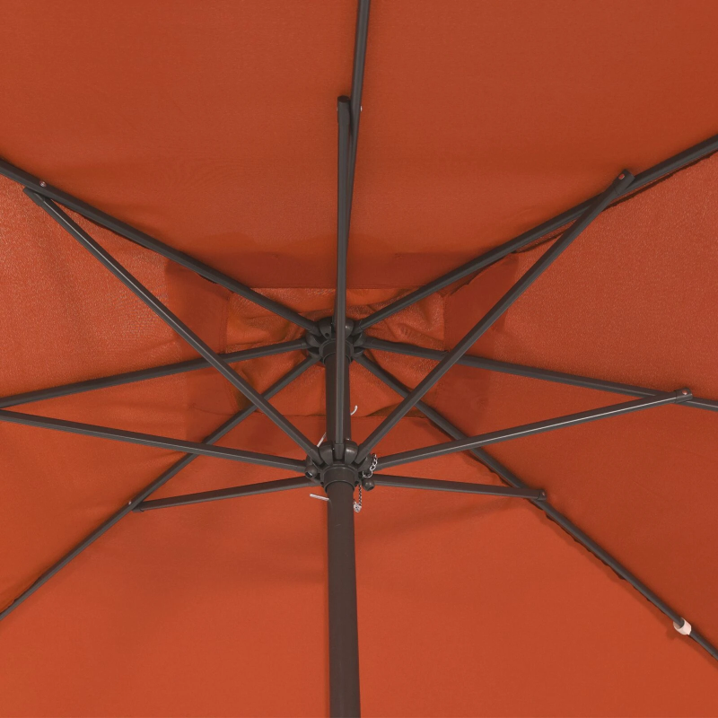 vidaXL Dārza parasols Sarkanbrūns 295 x 295 x 245 cm