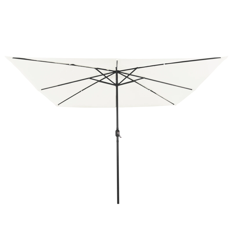 vidaXL Dārza parasols Smilšu 295 x 295 x 245 cm Poliesters un tērauds