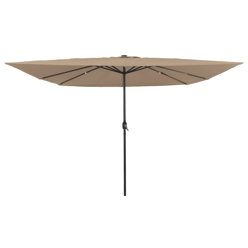 vidaXL Dārza parasols Pelēkbrūna 295 x 295 x 245 cm