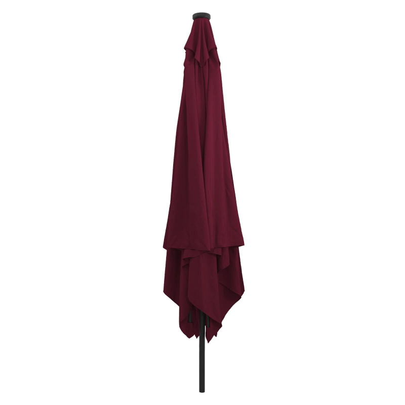 vidaXL Dārza parasols Bordo sarkans 295 x 295 x 245 cm