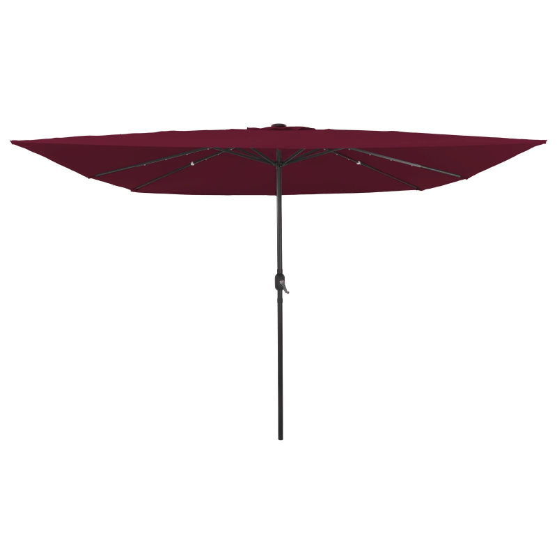 vidaXL Dārza parasols Bordo sarkans 295 x 295 x 245 cm