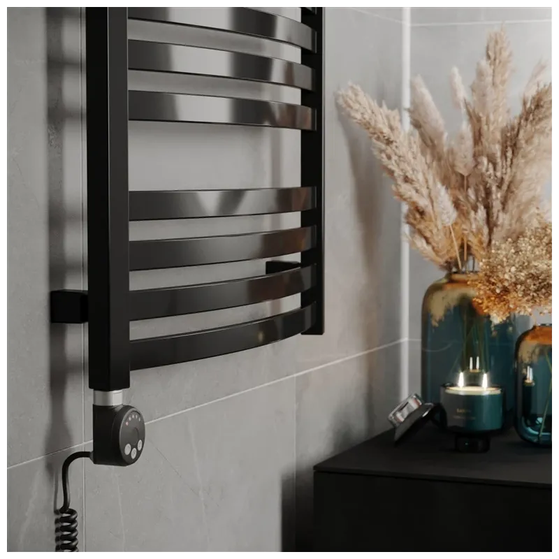 Elektriskais dvieļu žāvētāja stienis Terma D01, melna krās., 60 cm x 71 cm, 400 W