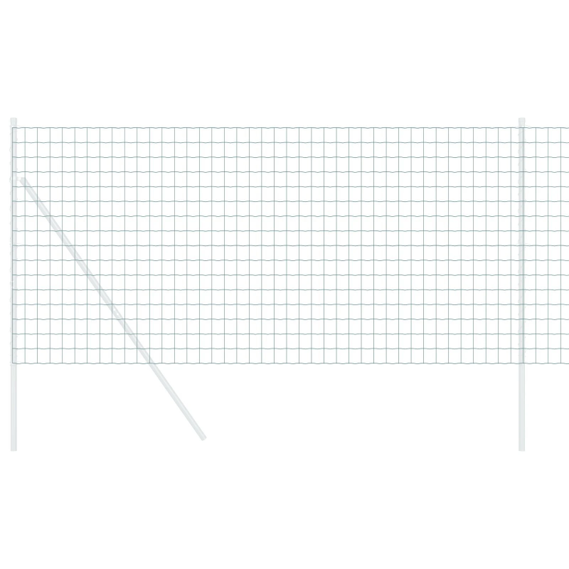 vidaXL Eiropas žogs Zaļa 1,4 x 10 m PVC pārklāts dzelzs