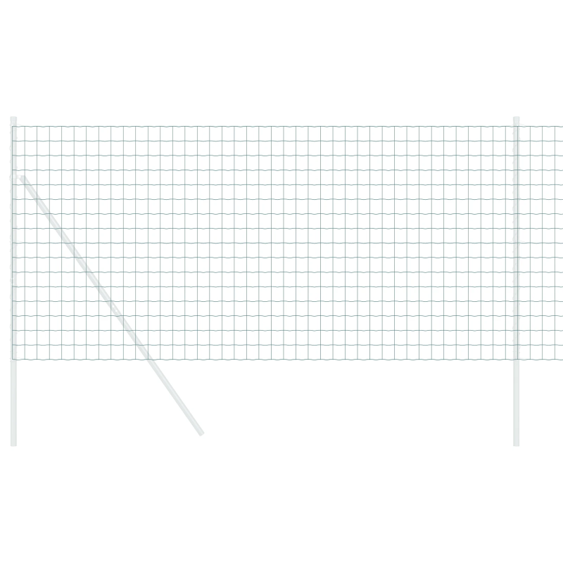 vidaXL Eiropas žogs Zaļa 0,6 x 50 m PVC pārklāts dzelzs