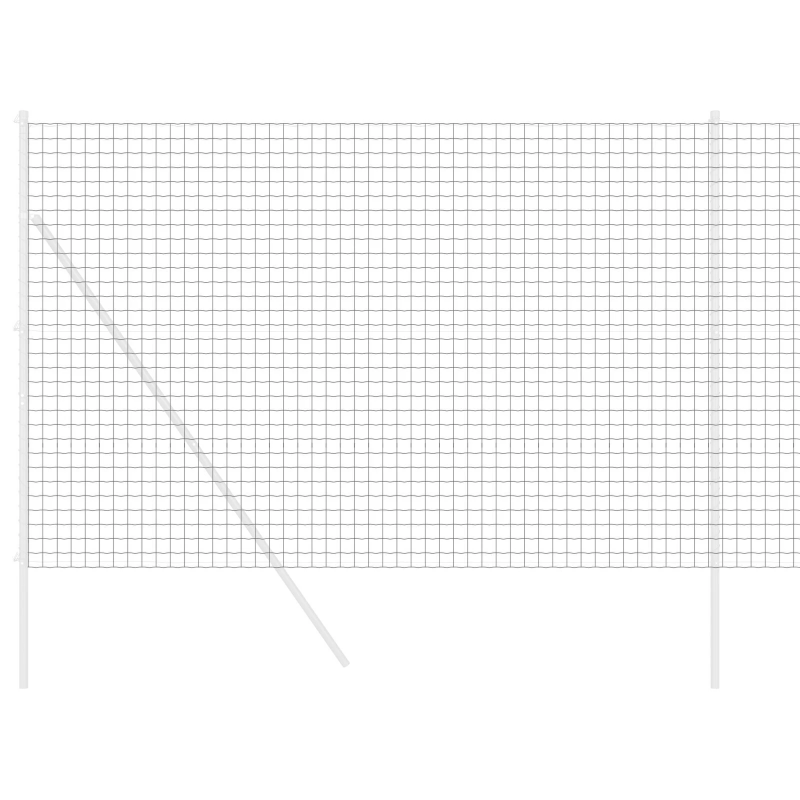 vidaXL Eiropas žogs Pelēka 1,5 x 10 m PVC pārklāts dzelzs