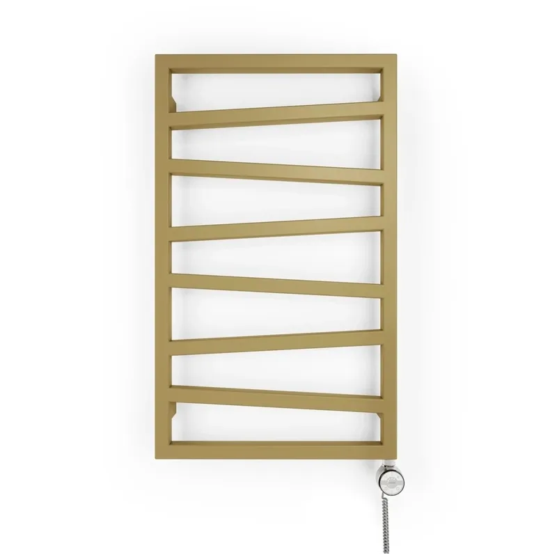 Elektriskais dvieļu žāvētāja stienis Terma ZigZag, anodic gold krās., 50 cm x 83.5 cm, 300 W
