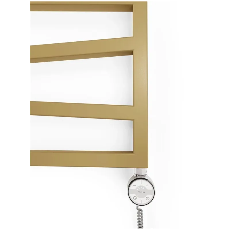 Elektriskais dvieļu žāvētāja stienis Terma ZigZag, anodic gold krās., 50 cm x 83.5 cm, 300 W