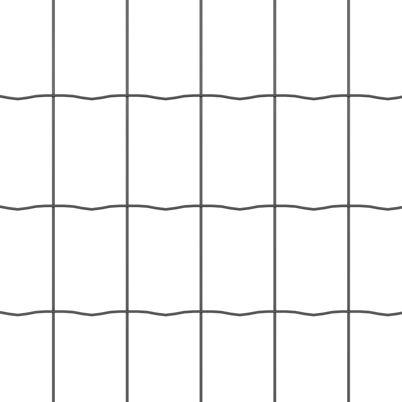 vidaXL Eiropas žogs Pelēka 1,5 x 10 m PVC pārklāts dzelzs