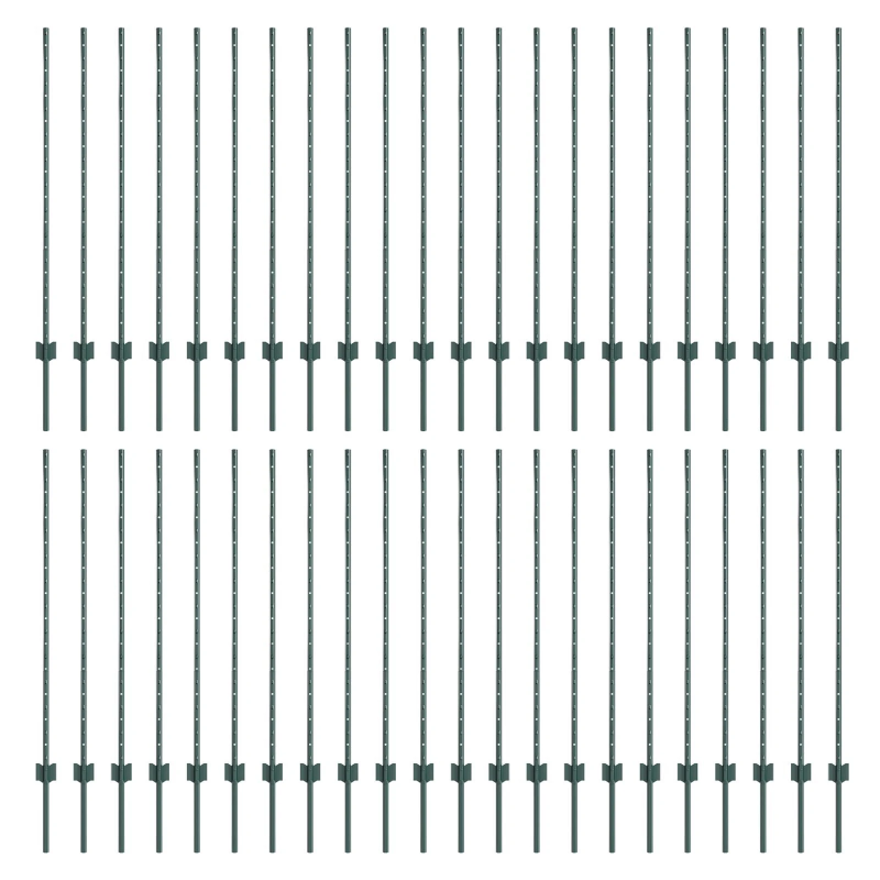 vidaXL Žoga āķis 44 pcs Zaļa 160 cm Tērauds