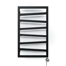 Elektrinis rankšluosčių džiovintuvas Terma ZigZag, metalinė juoda sp., 50 cm x 83.5 cm, 300 W