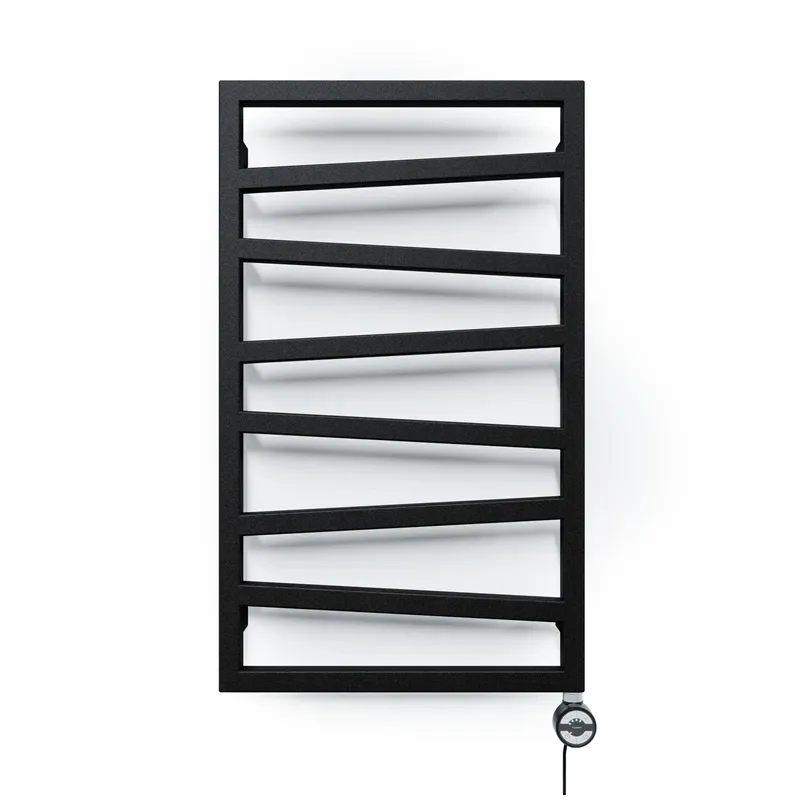 Elektriskais dvieļu žāvētāja stienis Terma ZigZag, metāliski melna krās., 50 cm x 83.5 cm, 300 W