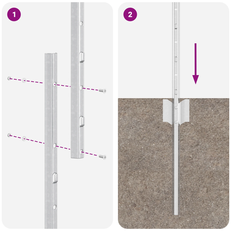 vidaXL Žoga āķis 44 pcs Sudraba 160 cm Tērauds