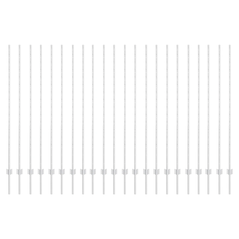 vidaXL Žoga āķis 22 pcs Sudraba 200 cm Tērauds