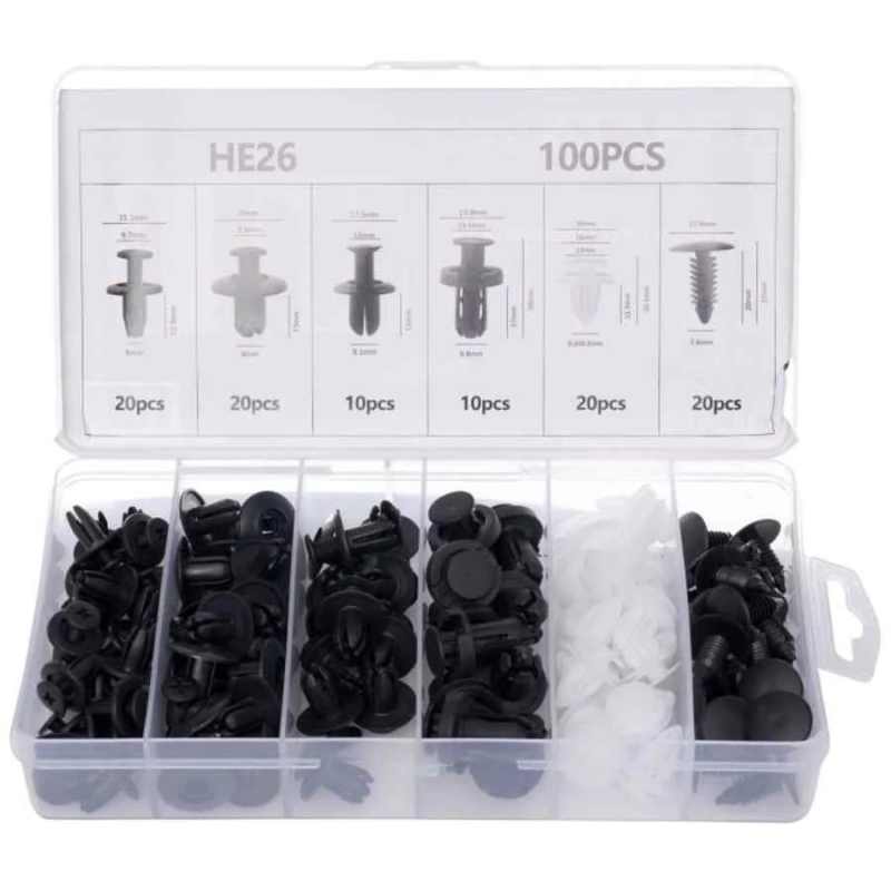 Auto apšuvumu stiprinājumu kompl. 6veidi 100gb