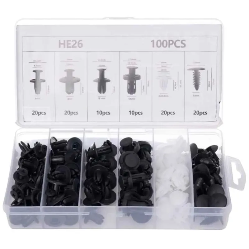 Auto apšuvumu stiprinājumu kompl. 6veidi 100gb