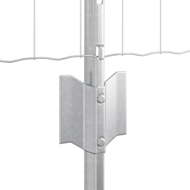 vidaXL Žogs ar stabu Sudraba 0,6 x 10 m Tērauds