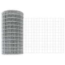 vidaXL Žogs ar stabu Sudraba 0,4 x 10 m Tērauds