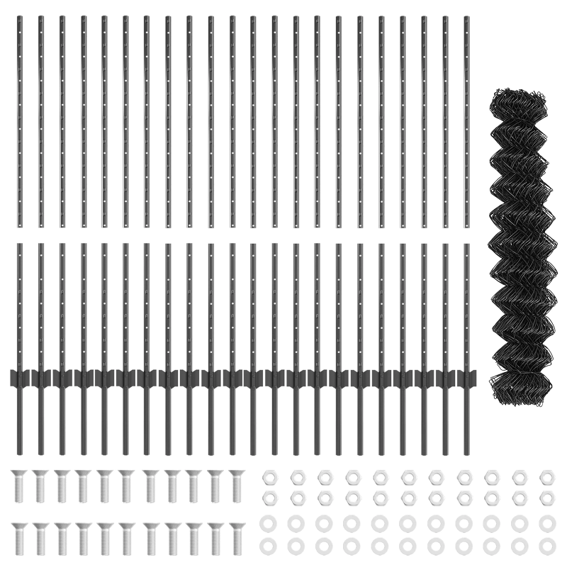 vidaXL Žogs ar stabu Pelēka 1,2 x 25 m Tērauds un PVC