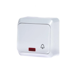 Slēdzis schneider prima zvana ind. balts