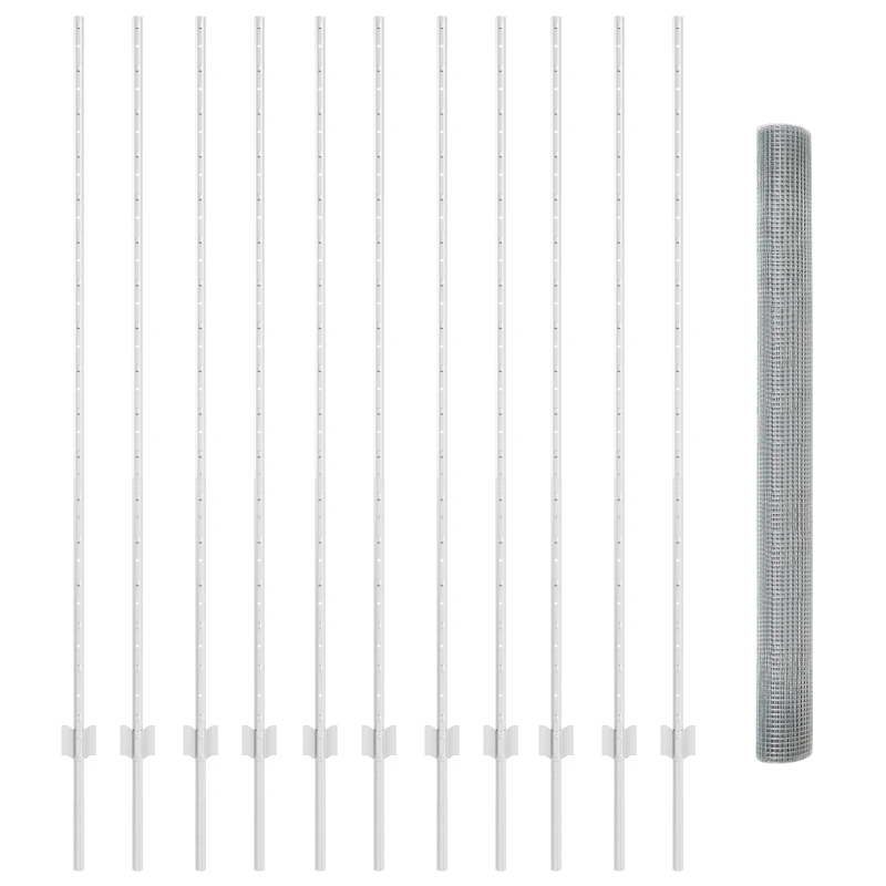 vidaXL Žogs ar stabu Sudraba 1,5 x 25 m Tērauds