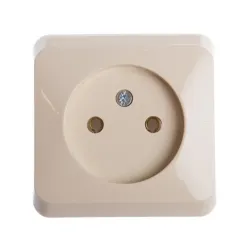 Kištukinis lizdas SCHNEIDER PRIMA. smėlio spalvos