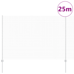 vidaXL Žogs ar stabu Sudraba 1,6 x 25 m Tērauds