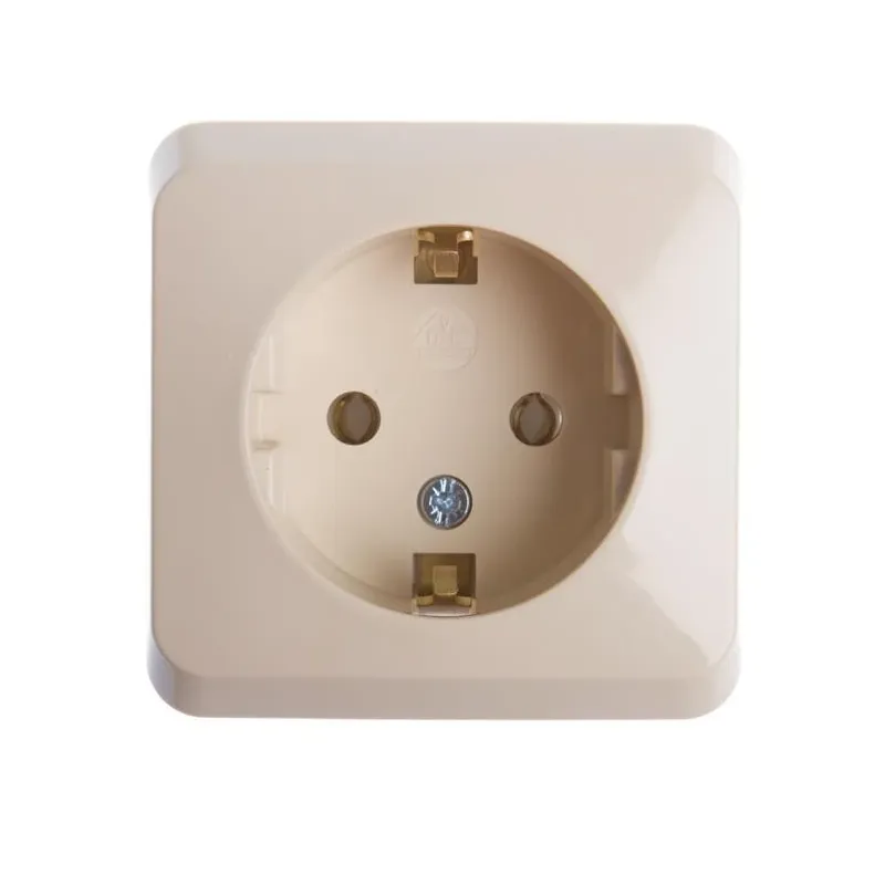 Kontaktligzda Schneider Electric Prima WDE001180, Iezemēta rozete, bēša