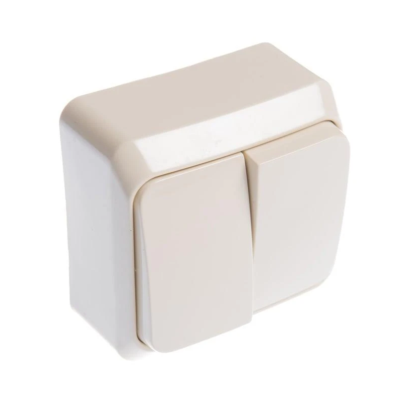 Slēdzis schneider prima 1+1 bēšs