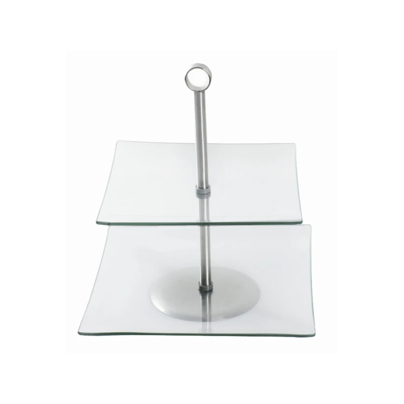 Trauks servēšanas ar 2 stāviem Laura stikla