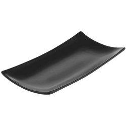 Šķīvis servēšanai Salsa 26.5x12.5cm porcelāna, melns