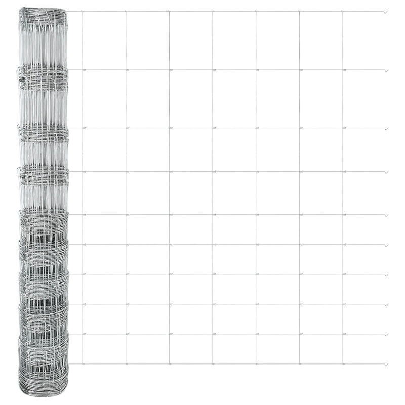 vidaXL Žogs ar stabu Sudraba 1,2 x 50 m Tērauds