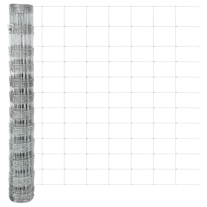 vidaXL Žogs ar stabu Sudraba 1,2 x 50 m Tērauds