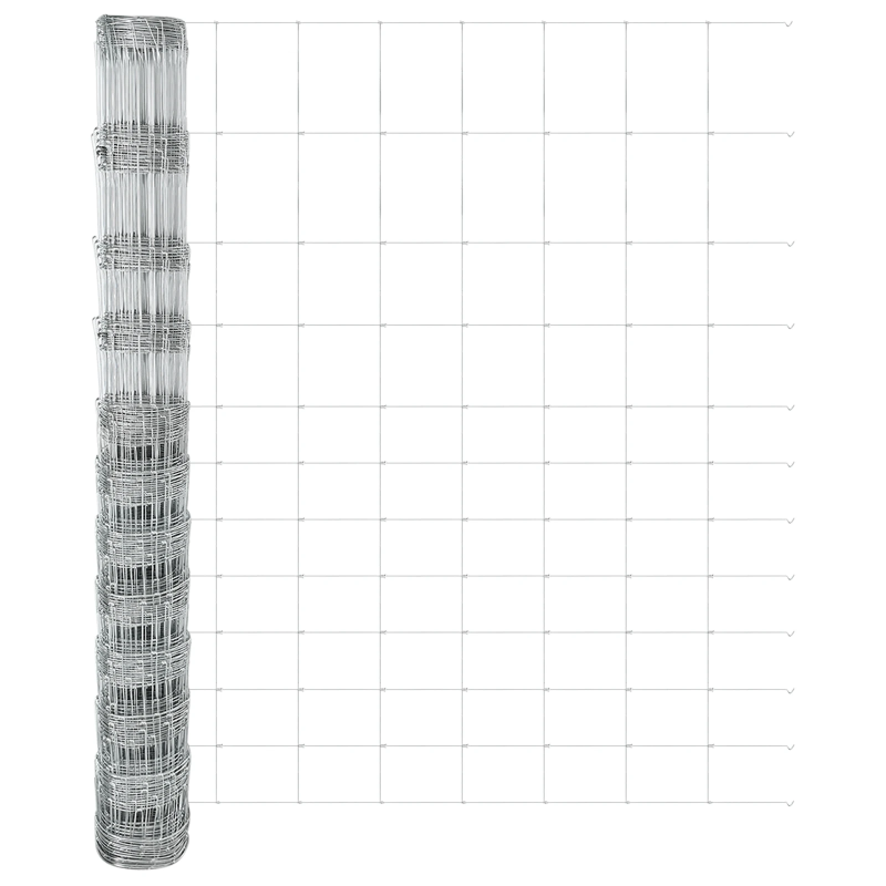 vidaXL Žogs ar stabu Sudraba 1,4 x 50 m Tērauds