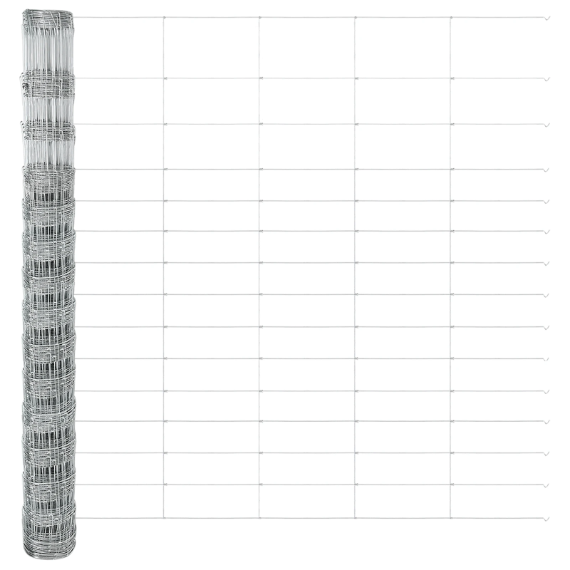 vidaXL Žogs ar stabu Sudraba 1,6 x 50 m Tērauds