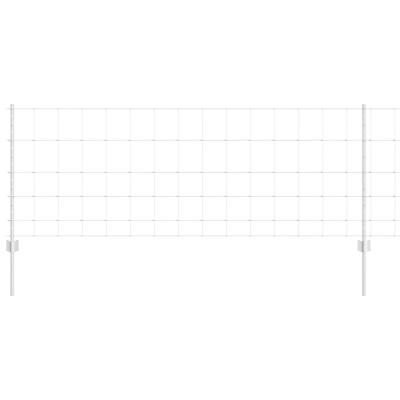 vidaXL Žogs ar stabu Sudraba 0,8 x 100 m Tērauds