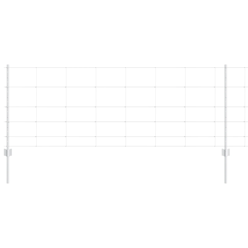 vidaXL Žogs ar stabu Sudraba 0,8 x 100 m Tērauds