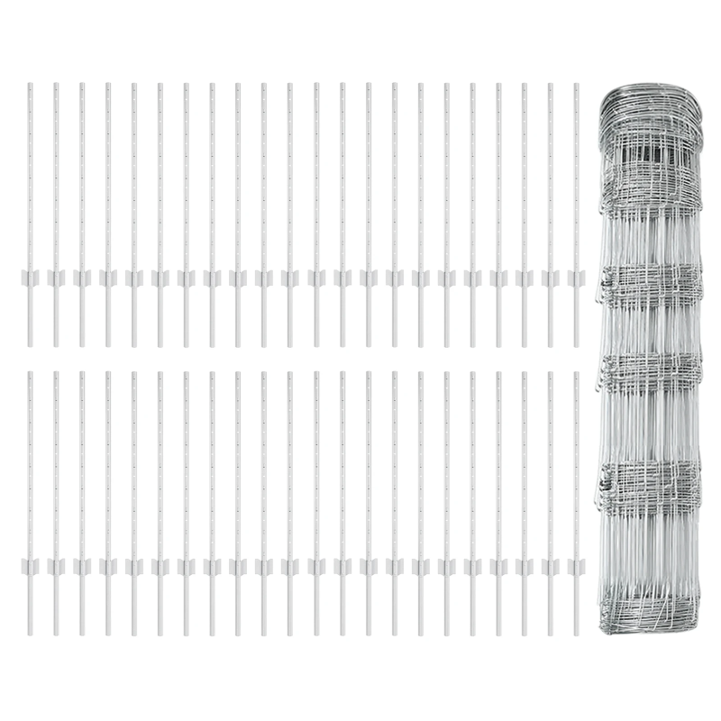 vidaXL Žogs ar stabu Sudraba 0,8 x 100 m Tērauds