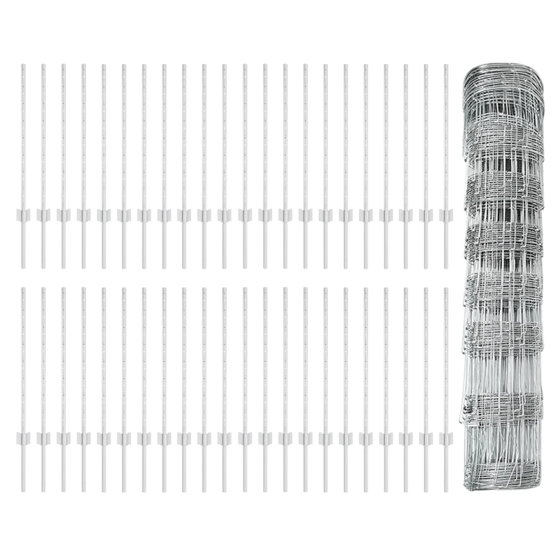 vidaXL Žogs ar stabu Sudraba 0,8 x 100 m Tērauds