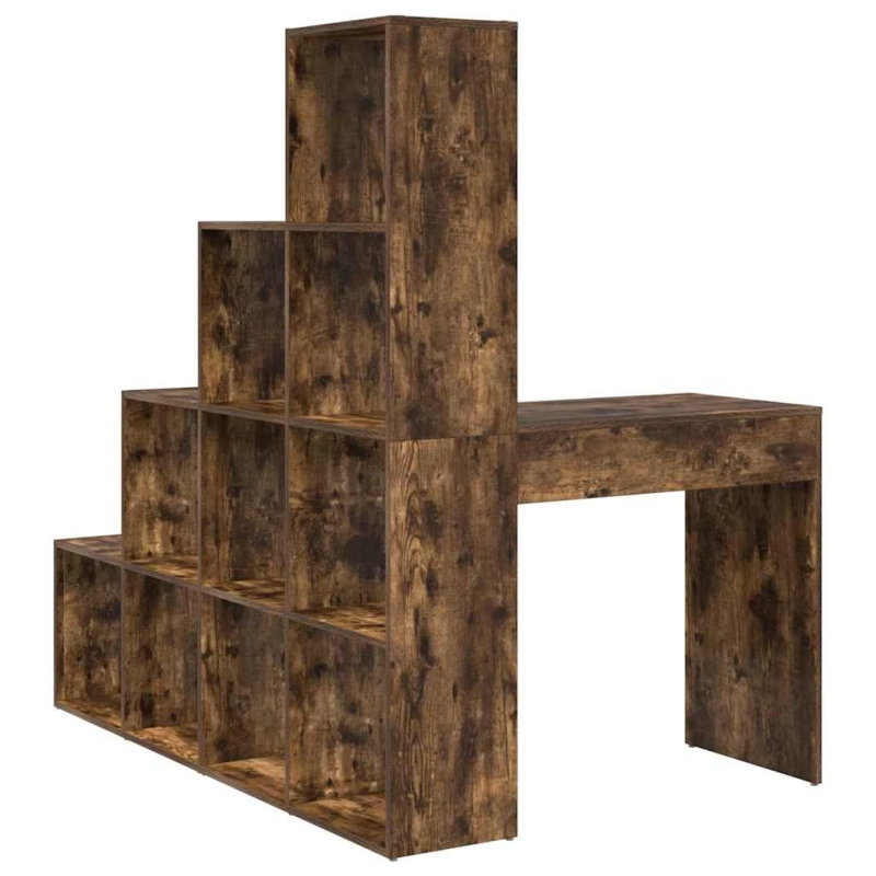 vidaXL Stūra rakstāmgalds Dūmaka ozols 101,5 x 149,5 x 149,5 cm