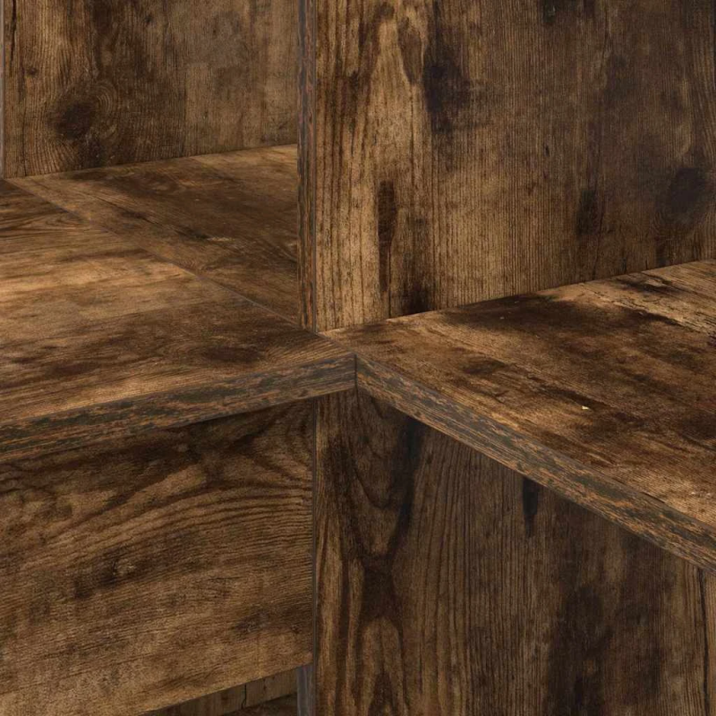 vidaXL Stūra rakstāmgalds Dūmaka ozols 101,5 x 149,5 x 149,5 cm