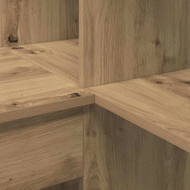 vidaXL Stūra rakstāmgalds Artisānā ozols 101,5 x 149,5 x 149,5 cm