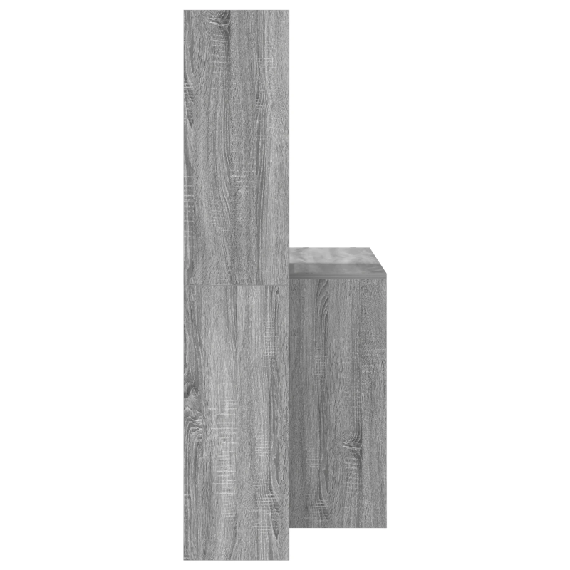 vidaXL Galds Pelēks Sonoma 138,5 x 55 x 143 cm Inženierijas koks