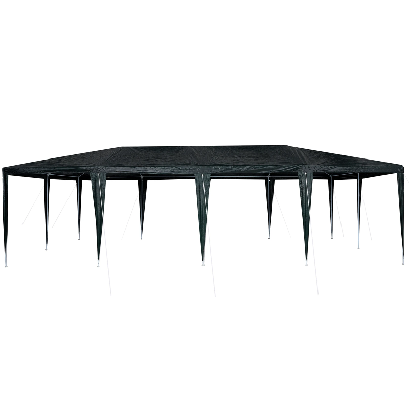 vidaXL Balles telts Zaļa 800 x 400 x 266 cm Polietilēns un tērauds