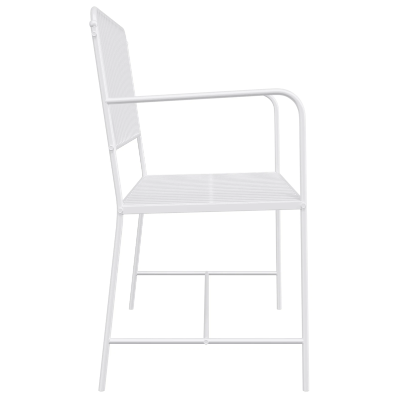 vidaXL Dārza sols Vienkārši balts 103,5 x 51,5 x 90 cm Tērauds