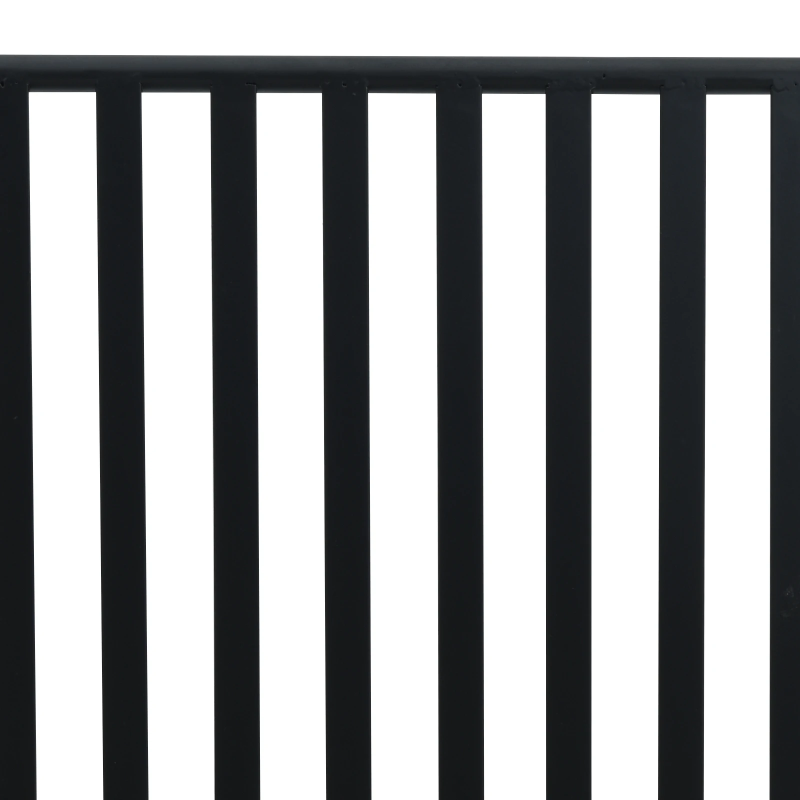 vidaXL Dārza sols Melna 103,5 x 51,5 x 90 cm Tērauds