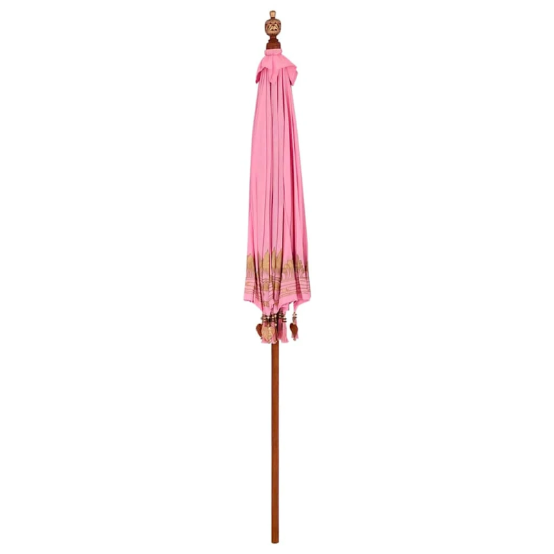 vidaXL Baliešu lietussargs Rozā 215 x 215 x 260 cm