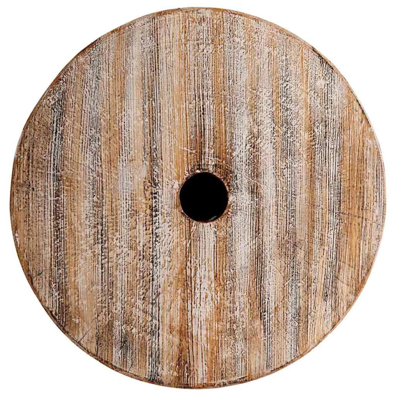 vidaXL Saulessarga pamatne Baltais izbalinātais DIA34 x 40 cm